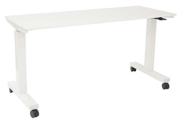 Office Star 6 Ft. Wide Height Adjustable Table - White HAT60261-1