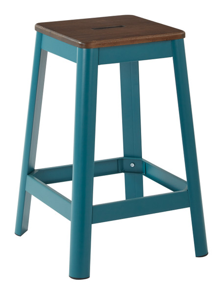 Office Star Hammond 26" Metal Barstool - Frosted Teal HMM9426D-C236