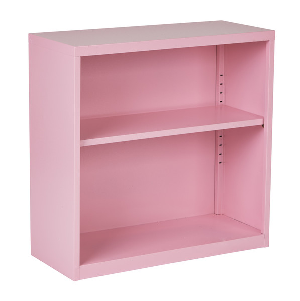 Office Star Metal Bookcase - Pink HPBC261