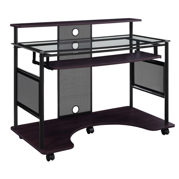 Office Star Vision Multi-Media Desk - Black VSN4826D