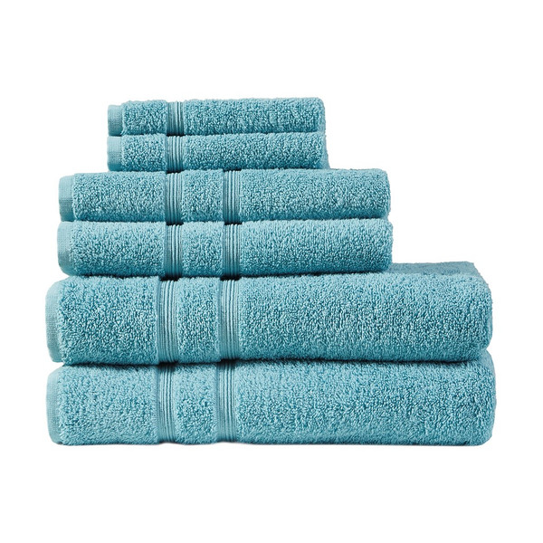 Aegean 100% Turkish Cotton 6 Piece Towel Set By 510 Design 5DS73-0236