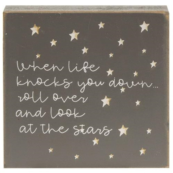 Stars Sentiment Block 4 Asstd. (Pack Of 4) G35291 By CWI Gifts