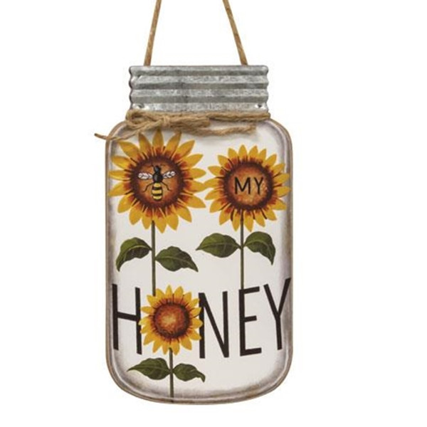 Bee My Honey Mason Jar Sign G35371 By CWI Gifts