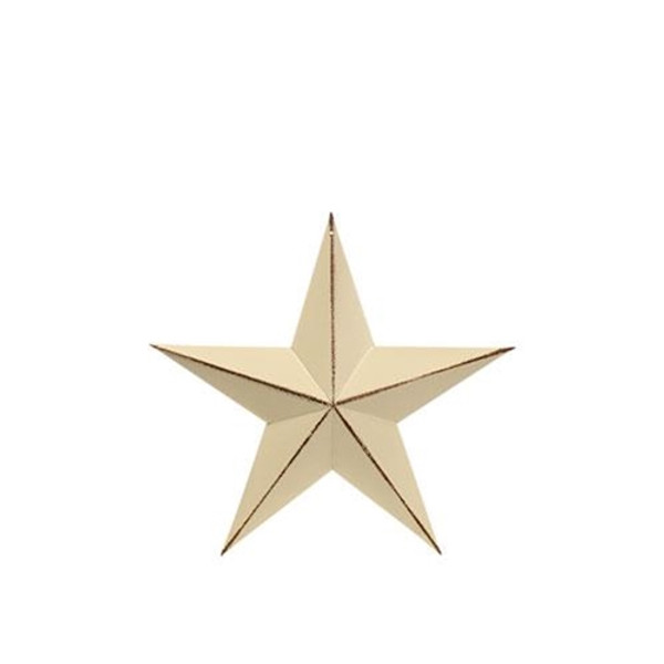 Distressed White Barn Star 3.5" G570735WA By CWI Gifts