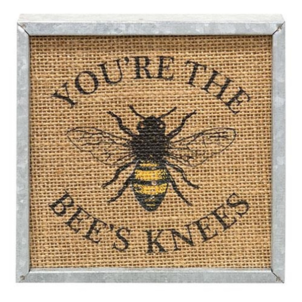 *Bee'S Knees Metal Box Sign G90971 By CWI Gifts