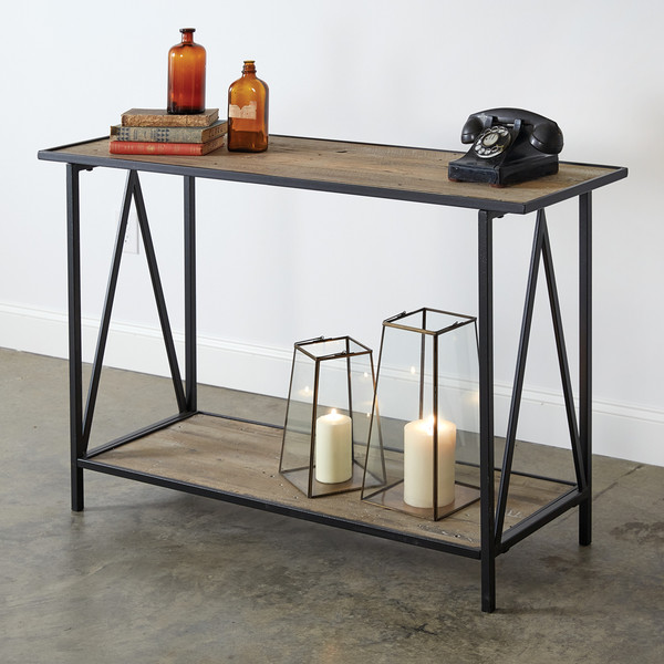 CTW Home Industrial Wood Console Table 770483