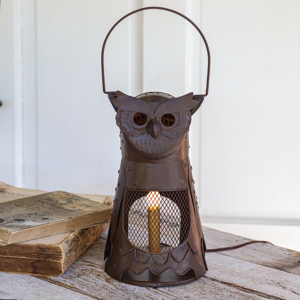 CTW Home Owl Electric Candle Lantern 812843