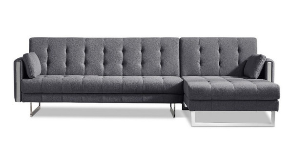 Andrea Grey Sectional - AHU-M1600-SEC-ARGR by At Home USA
