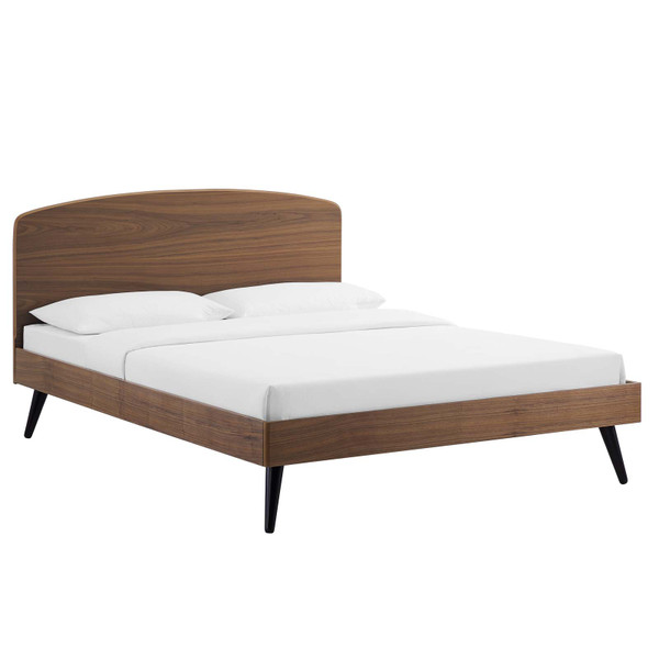 Modway Bronwen Full Wood Platform Bed MOD-6253-WAL