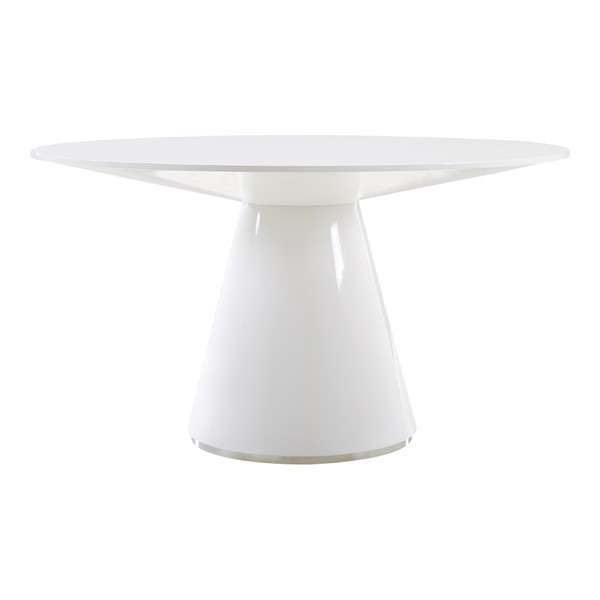Moes Home Otago Dining Table 54In Round White KC-1029-18