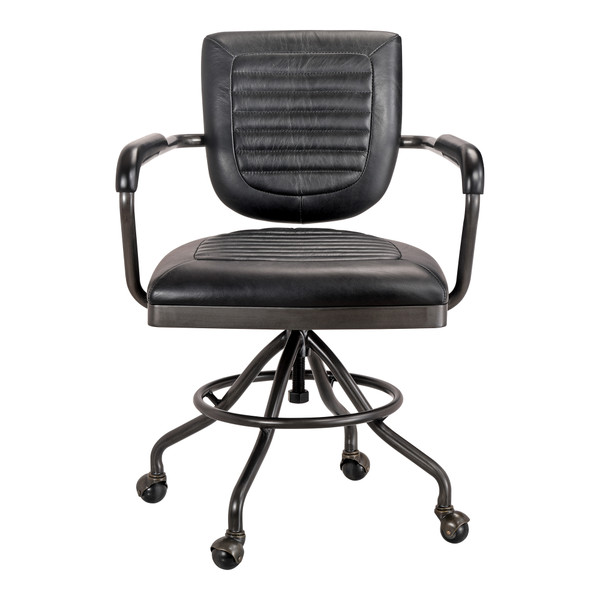 Moes Home Foster Swivel Desk Chair Black PK-1049-02