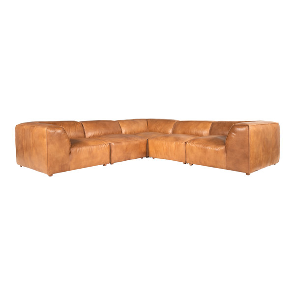 Moes Home Luxe Classic L Modular Sectional Tan QN-1025-40