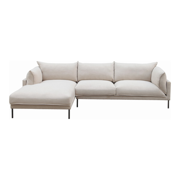 Moes Home Jamara Sectional Left Sandy Beige UB-1016-29-L