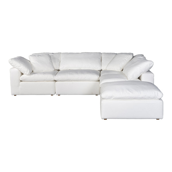 Moes Home Terra Condo Dream Modular Sectional Livesmart Fabric Cream YJ-1018-05