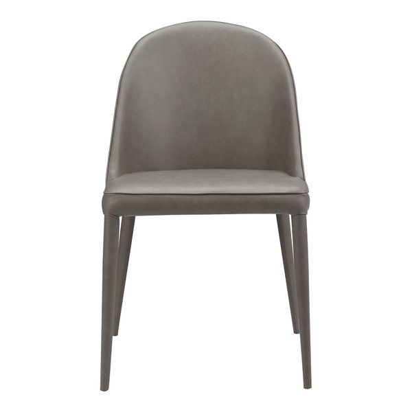 Moes Home Burton Pu Dining Chair Grey (Set Of 2) YM-1002-26