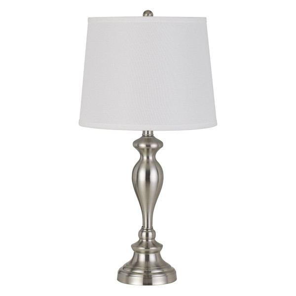 Calighting 100W Forssa Metal Table Lamp With Taper Drum Linen Hardack Shade (Priced And Sold As Pairs) BO-2946TB-2