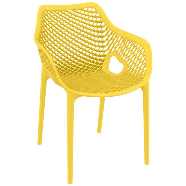 Compamia Air Xl Outdoor Dining Arm Chair Yellow (Set Of 2) ISP007-YEL