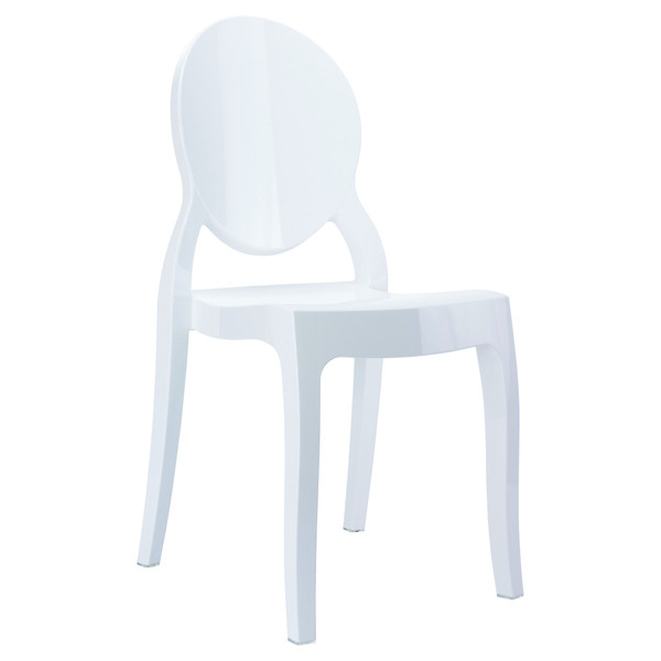 Compamia Baby Elizabeth Kids Chair Glossy White ISP051-GWHI