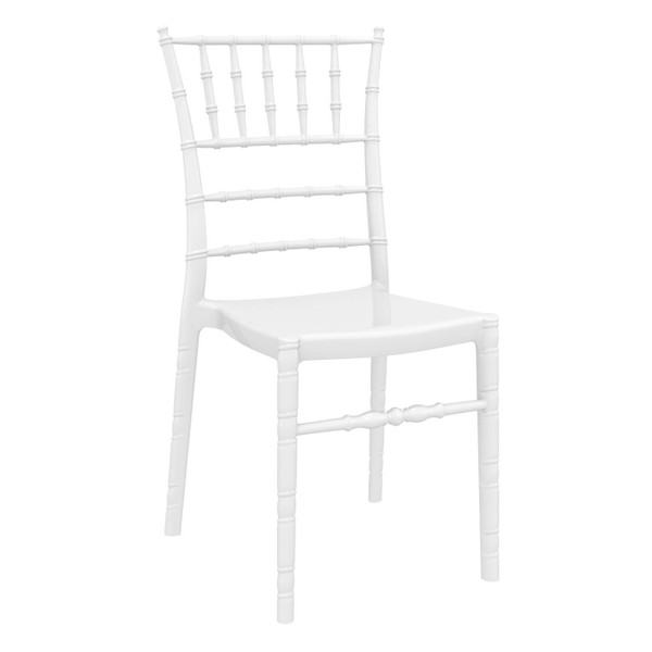Compamia Chiavari Polycarbonate Dining Chair Glossy White (Set Of 2) ISP071-GWHI