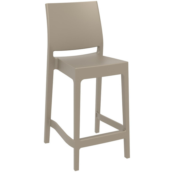 Compamia Maya Resin Counter Stool Taupe (Set Of 2) ISP100-DVR