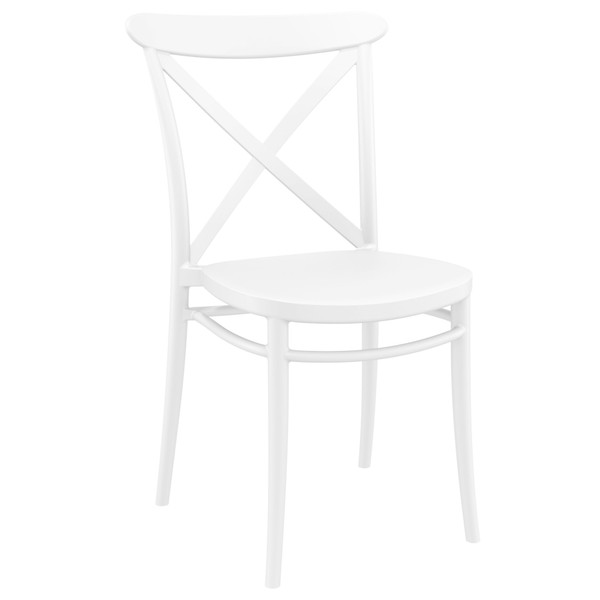 Compamia Cross Resin Outdoor Chair White (Set Of 2) ISP254-WHI