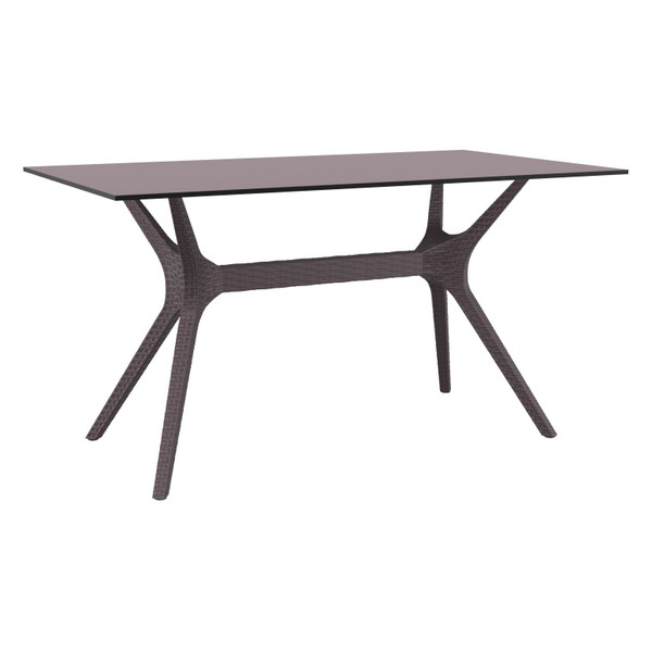 Compamia Ibiza Rectangle Table 55" Brown ISP864-BR