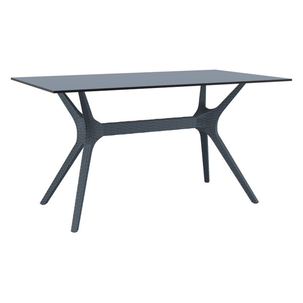 Compamia Ibiza Rectangle Table 55" Dark Gray ISP864-DG