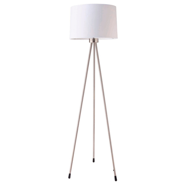 Ore International 31181IV 3 Legged White Floor Lamp