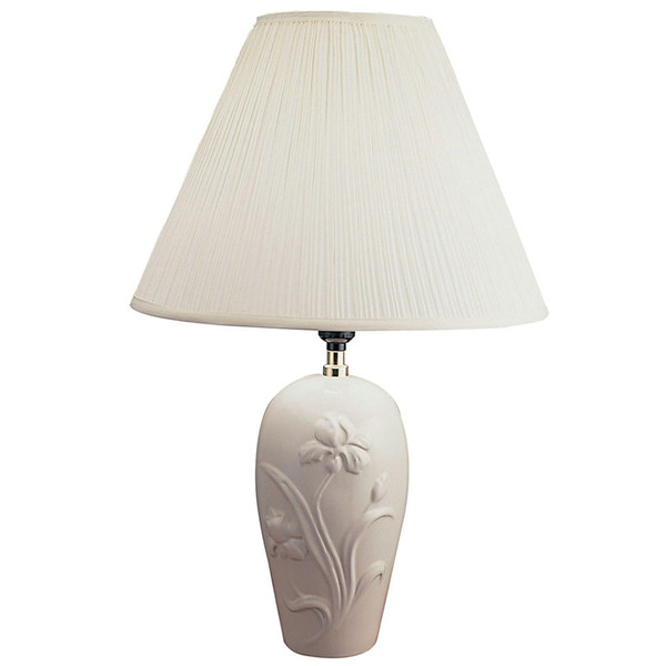 Ore International 6119IV 26" Ceramic Table Lamp - Ivory