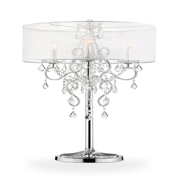 Ore International K-5153T 35" Evangelia Crystal Table Lamp