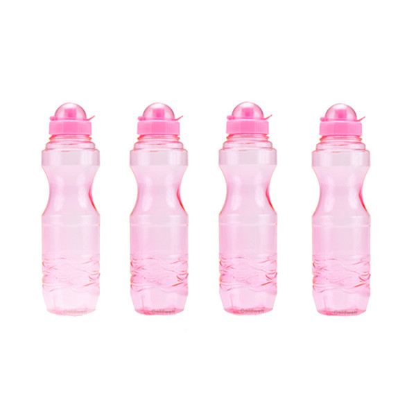 Ore International PG10L-48-PKP4 H80 34Oz Bpa Free Sports Water Bottle In Pink - 4 Pc Family Pack