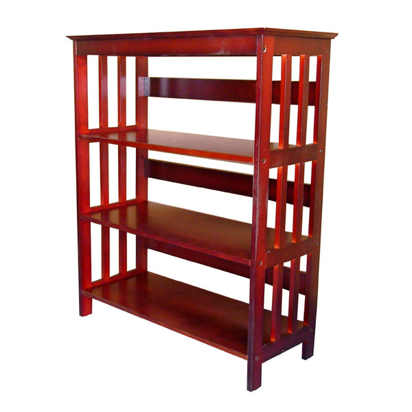 Ore International R5416 CH 36" 3-Tier Bookcase - Cherry