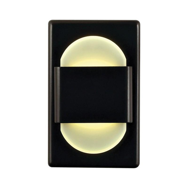 Ez Step Led WallLight In Bronze w/White Opal Acrylic Diffuser