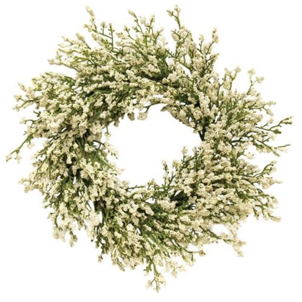 *Array Astilbe Candle Ring 6"/12" Cream FFG5324 By CWI Gifts