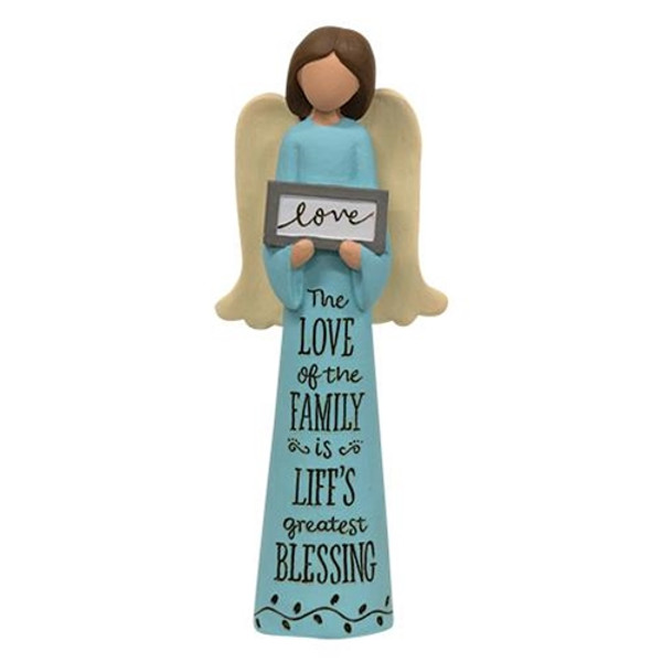 The Love Of The Family Resin Angel GB13052 By CWI Gifts