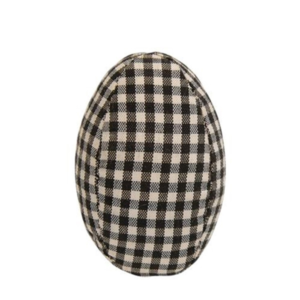 *Black & White Gingham Egg GCS38001 By CWI Gifts