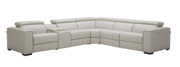 J&M Picasso Motion Sectional In Silver Grey 18865-SG