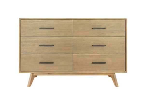 VGWDWIN-DR06-DRS Modrest Claire - Contemporary Natural Light Mocha Acacia Dresser By VIG Furniture