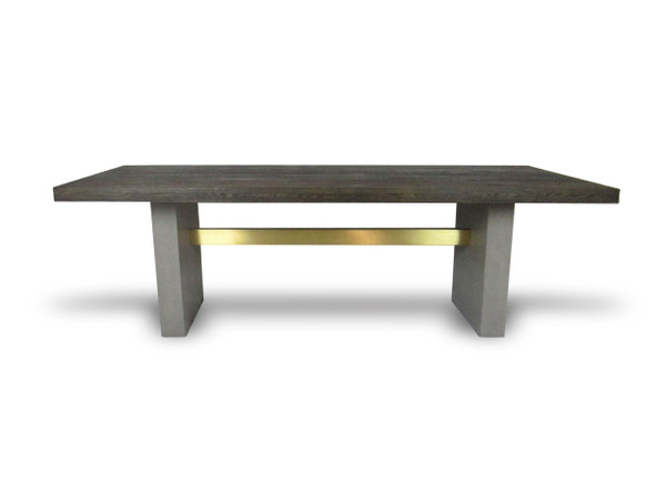 VGGR639082-WAL-DT Modrest June - Modern Dark Grey & Walnut Dining Table By VIG Furniture