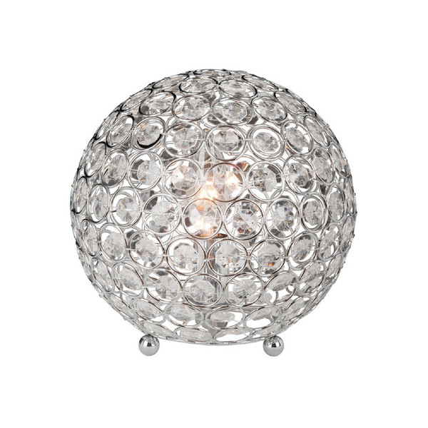Crystal Ball Sequin Table Lamp Chrome - LT1026-CHR