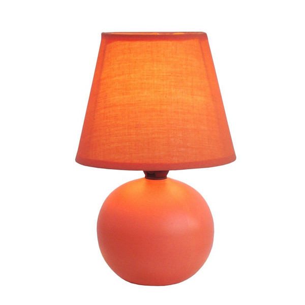 Mini Ceramic Globe Table Lamp - LT2008-ORG