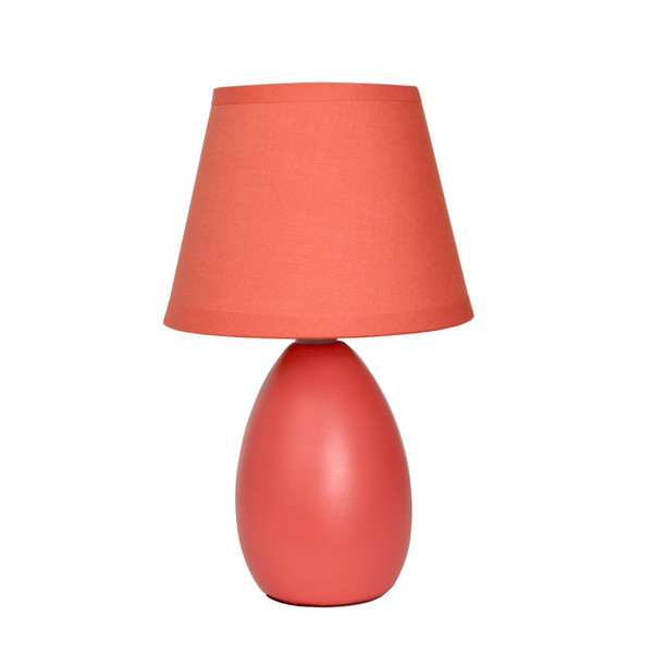 Mini Egg Oval Ceramic Table Lamp - LT2009-ORG