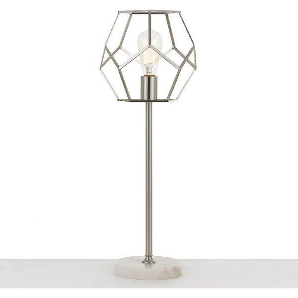 Bellini Table Lamp, 1-60W Edison Bulb, 9"Wx24"H, Marble Base 9136-TL