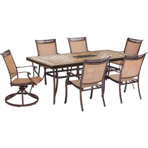 7 Pieces Outdoor Dining Set FNTDN7PCSWTN-2