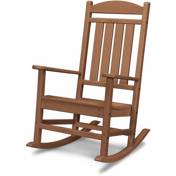 Hanover All-Weather Pineapple Cay Porch Rocker in Teak HVR100TE