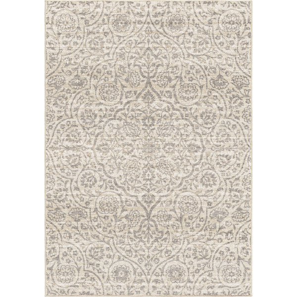 Armen Berkeley Contemporary 8X10 Area Rug In Cream/Grey LCBKRU8X10NAT