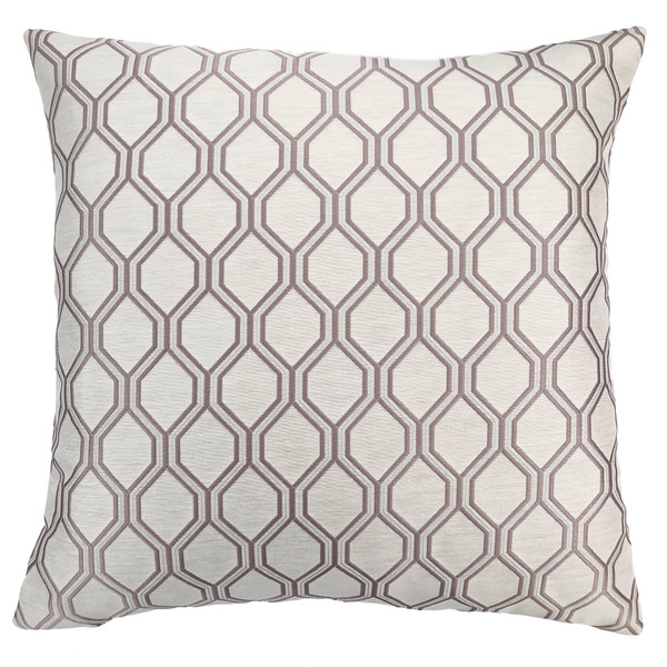 Armen Andante Contemporary Decorative Feather And Down Throw Pillow In Birch Jacquard Fabric LCPIAN20BIRCH