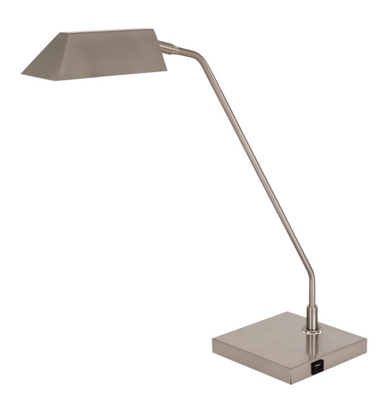 Newbury Table Lamp In Satin Nickel With Usb Port NEW250-SN By House Of Troy