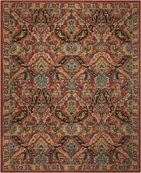 Nourison 2020 NR205 Terracotta 6' x 9' Area Rug