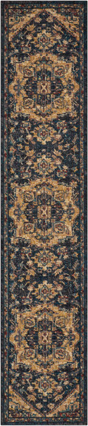 Nourison 2020 NR206 Midnight 11' Runner Area Rug